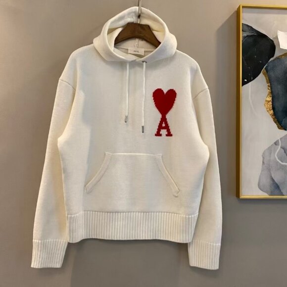 AMI PARIS white sweater for both men and women - Picture 1 of 6